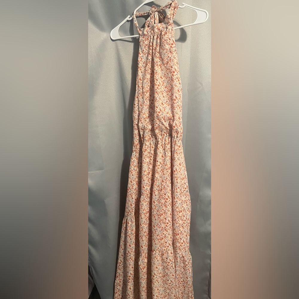 Floral Maxi Halter Dress